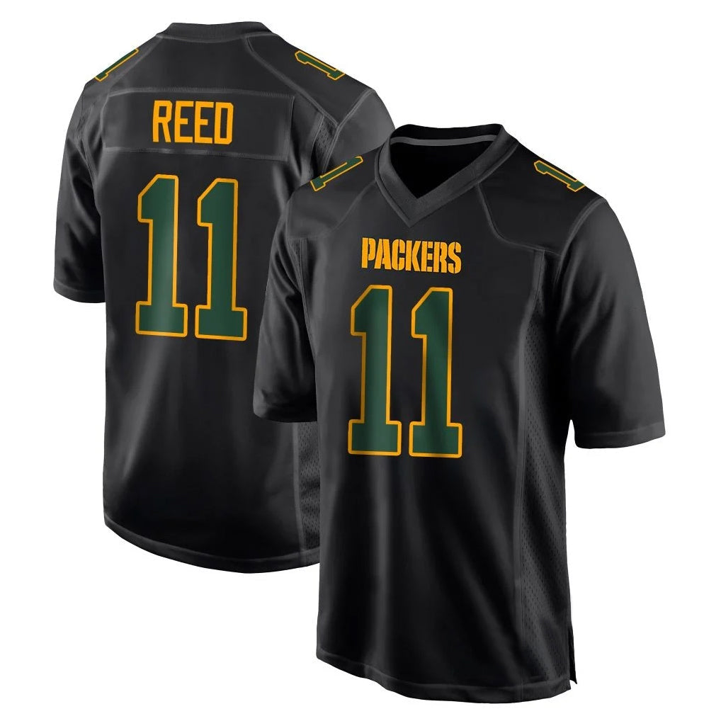 Punc GB.Packers #11 Jayden Reed Player Black Fashion Home Game Stitched Jerseys