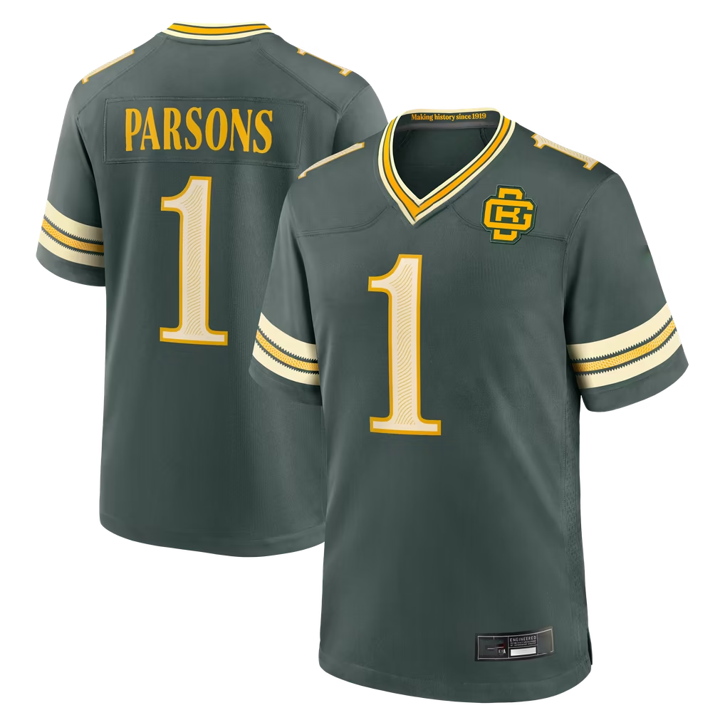 Punc GB.Packers #1 Micah Parsons Green 2026 Rivalries Collection Game Stitched Jerseys