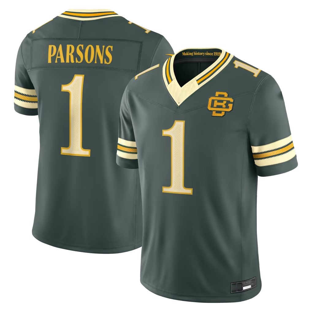 Punc GB.Packers #1 Micah Parsons Green 2026 Rivalries Collection Limited Stitched Jerseys