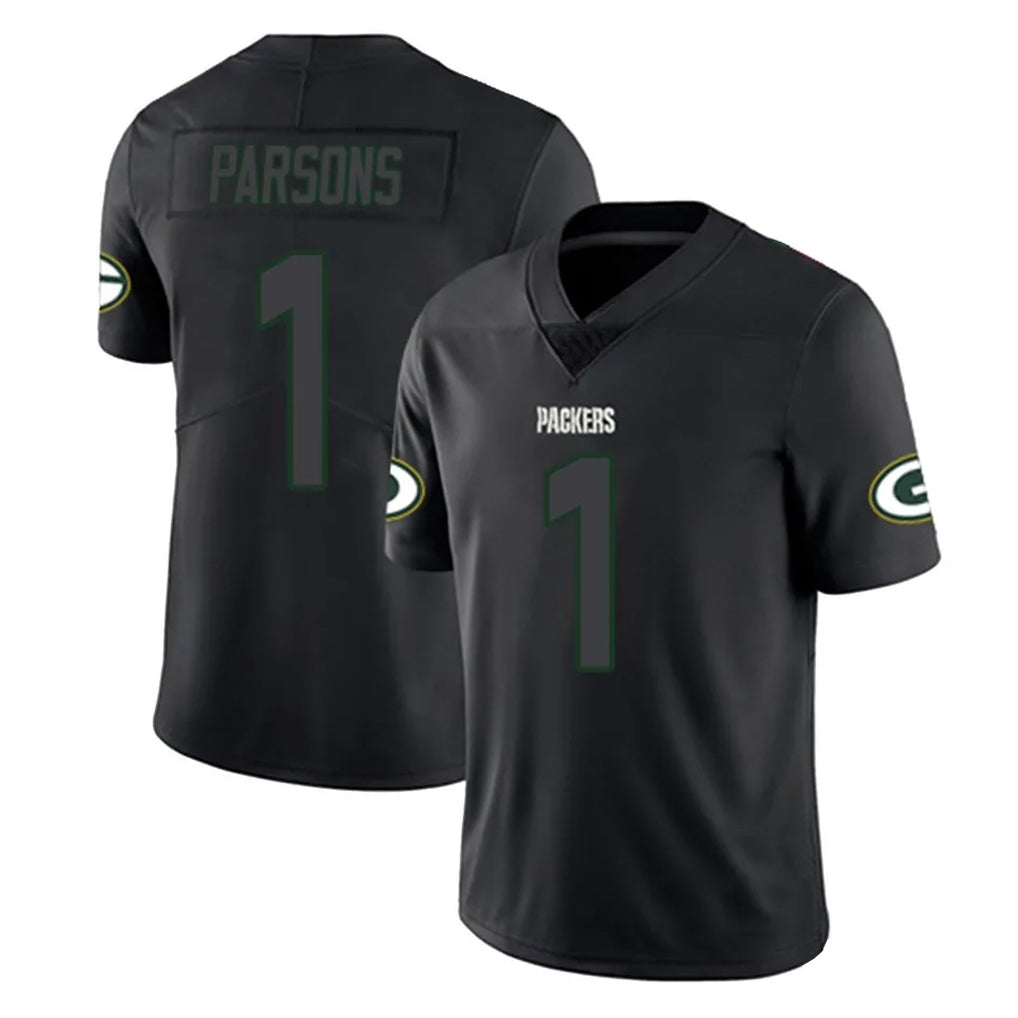Punc GB.Packers #1 Micah Parsons Player Black Impact Limited Home Game Stitched Jerseys