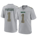 Punc GB.Packers #1 Micah Parsons Player Gray Atmosphere Fashion Home Game Stitched Jerseys