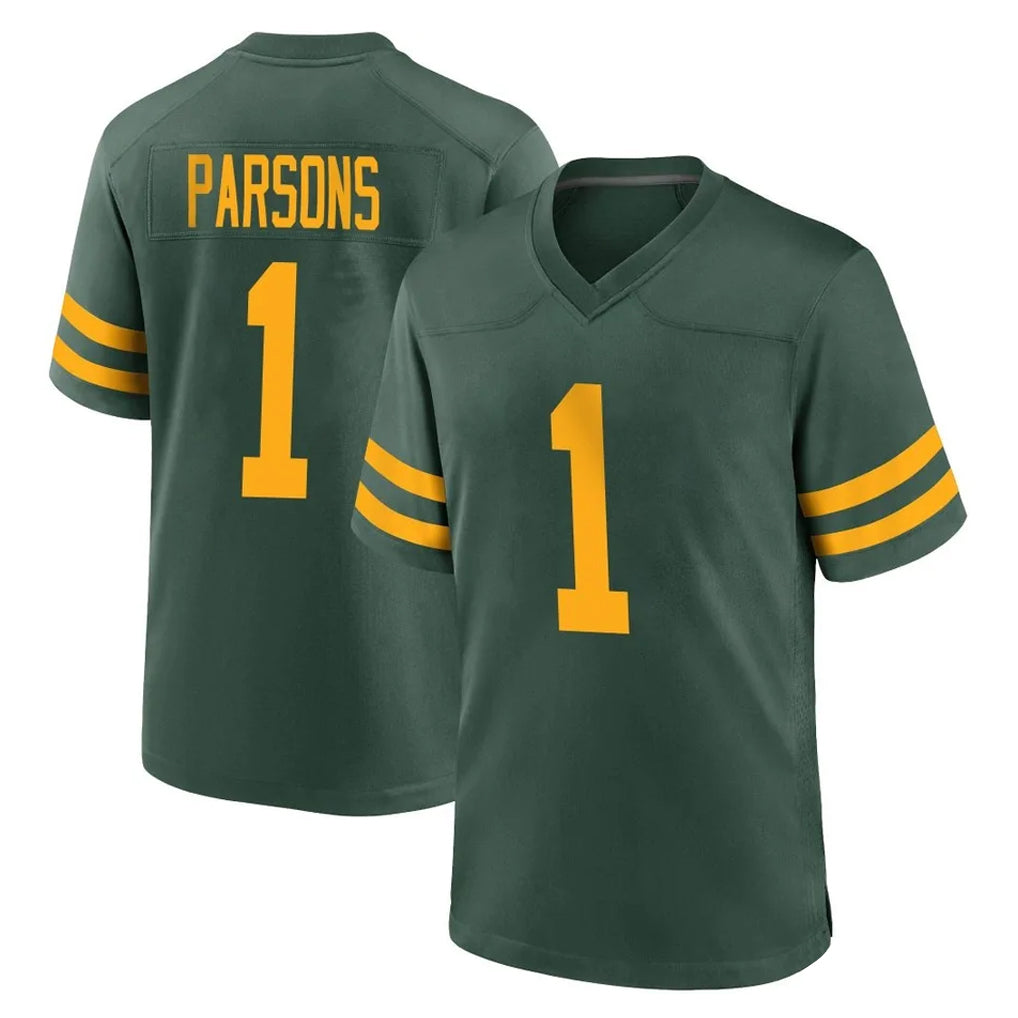 Punc GB.Packers #1 Micah Parsons Player Green Alternate Home Game Stitched Jerseys