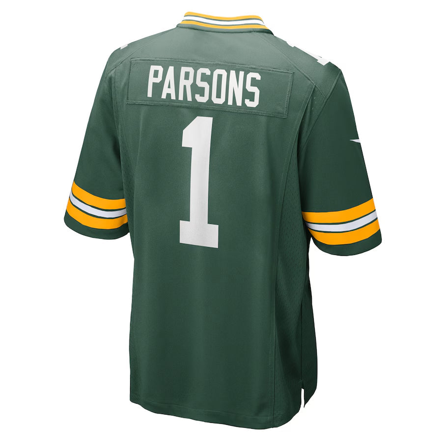Punc GB.Packers #1 Micah Parsons Player Green Home Game Stitched Jerseys