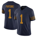 Punc GB.Packers #1 Micah Parsons Player Navy The 1923 Classic Vapor F.U.S.E. Home Game Stitched Jerseys