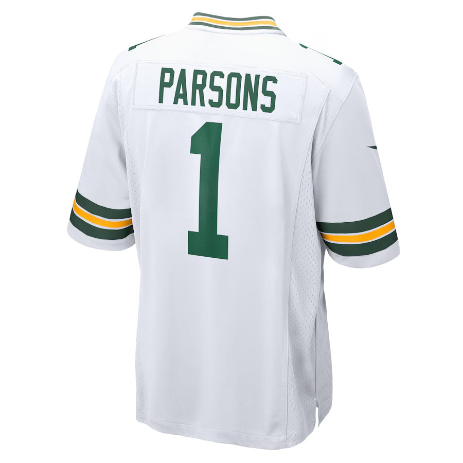 Punc GB.Packers #1 Micah Parsons Player White Home Game Stitched Jerseys