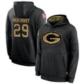 Punc GB.Packers #29 Xavier McKinney Player Black Salute To Service Hoodies Game Stitched Jerseys