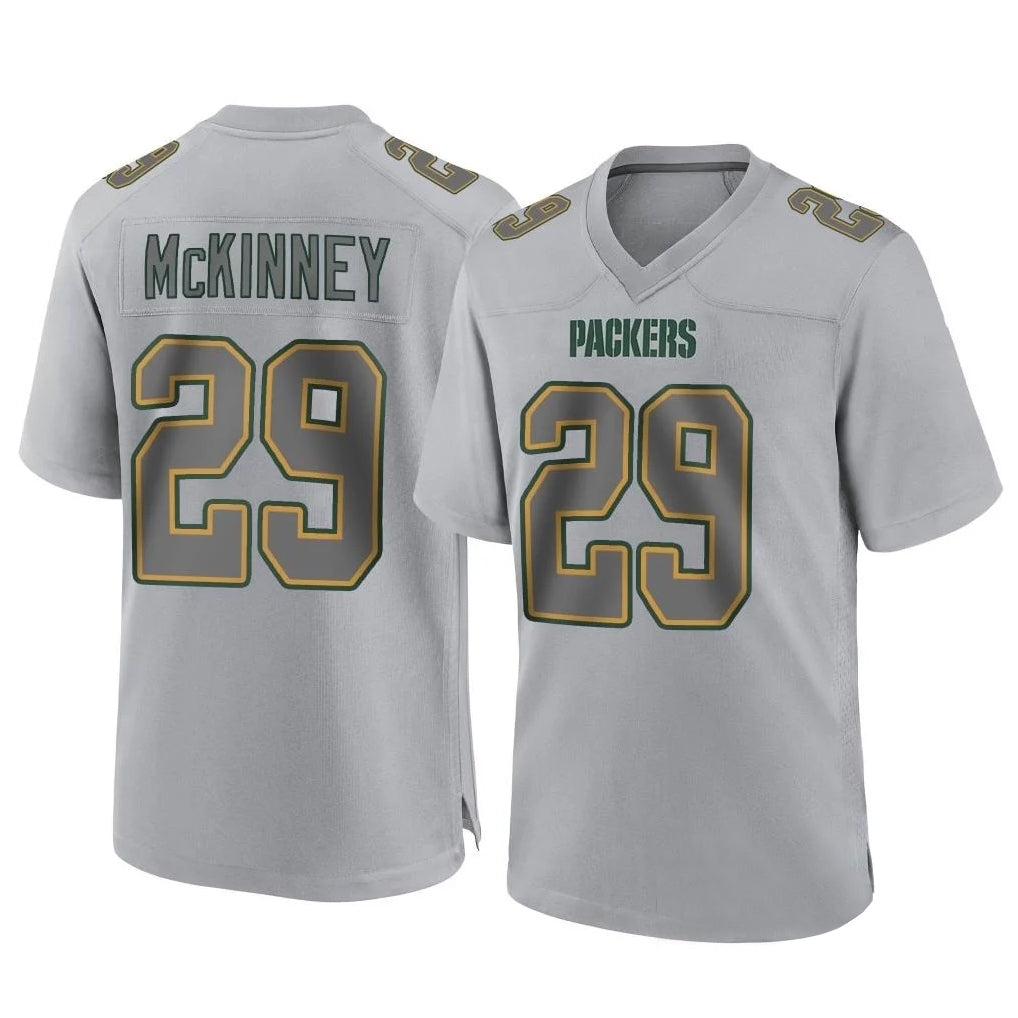 Punc GB.Packers #29 Xavier McKinney Player Gray Atmosphere Fashion Home Game Stitched Jerseys