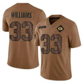 Punc GB.Packers #33 Evan Williams Player Brown Salute To Service Limited Stitched Jerseys