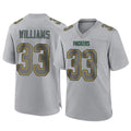 Punc GB.Packers #33 Evan Williams Player Gray Atmosphere Fashion Home Game Stitched Jerseys