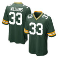Punc GB.Packers #33 Evan Williams Player Green Home Game Stitched Jerseys