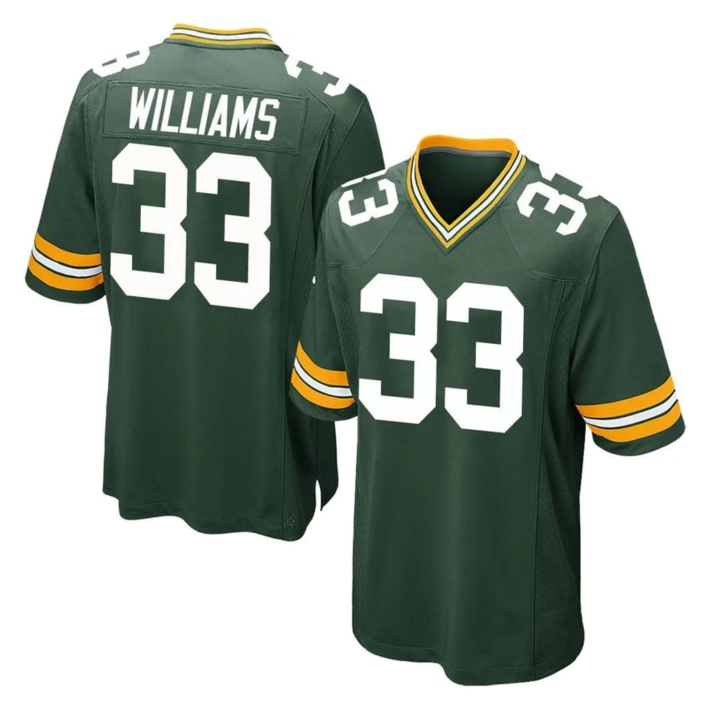 Punc GB.Packers #33 Evan Williams Player Green Home Game Stitched Jerseys