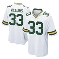 Punc GB.Packers #33 Evan Williams Player White Home Game Stitched Jerseys
