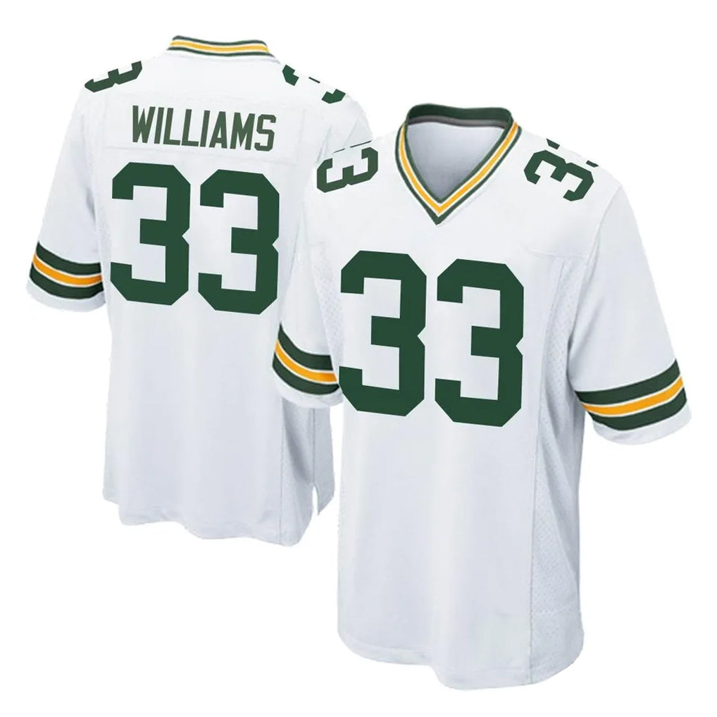 Punc GB.Packers #33 Evan Williams Player White Home Game Stitched Jerseys