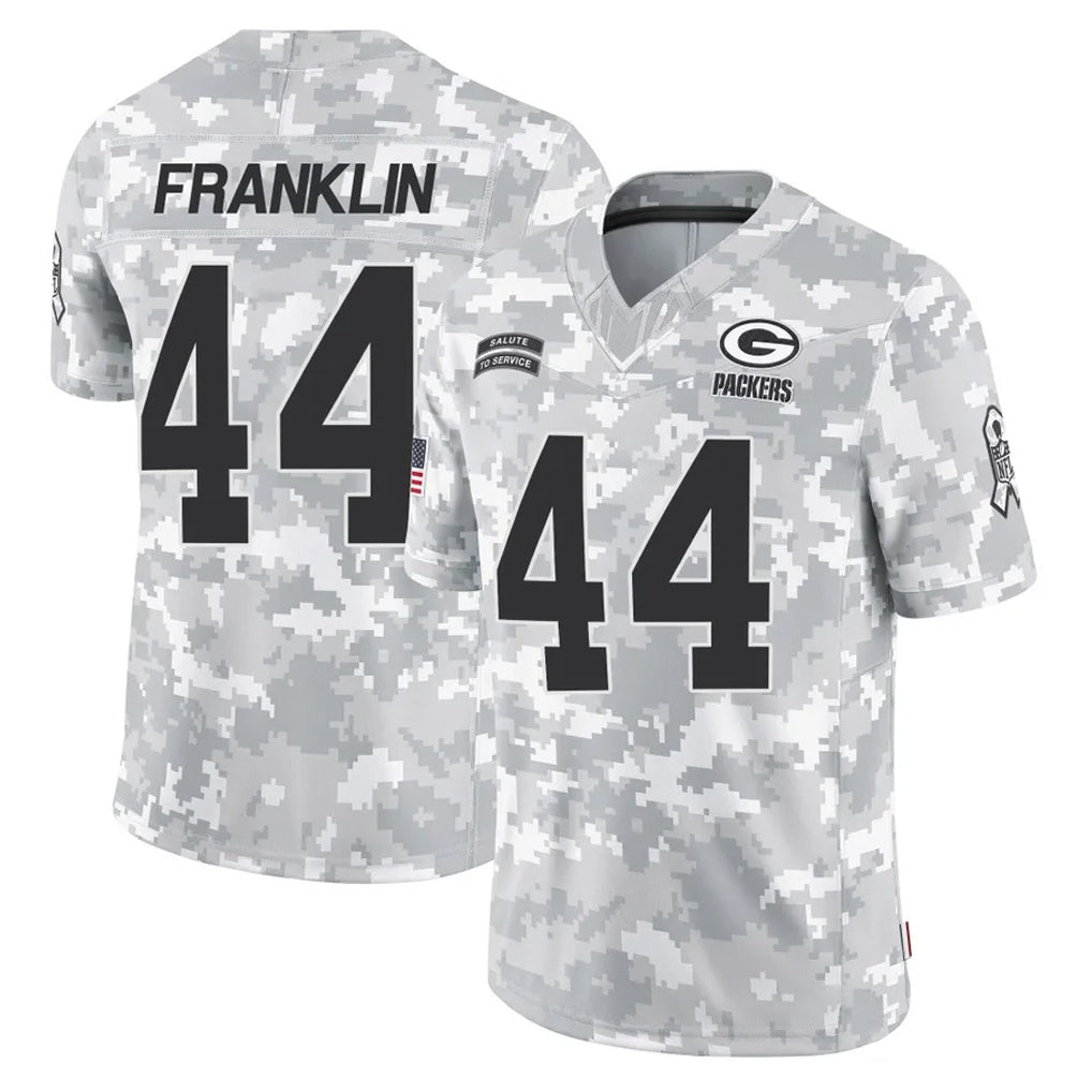 Punc GB.Packers #44 Zaire Franklin Player Arctic Camo Salute To Service Limited Stitched Jerseys