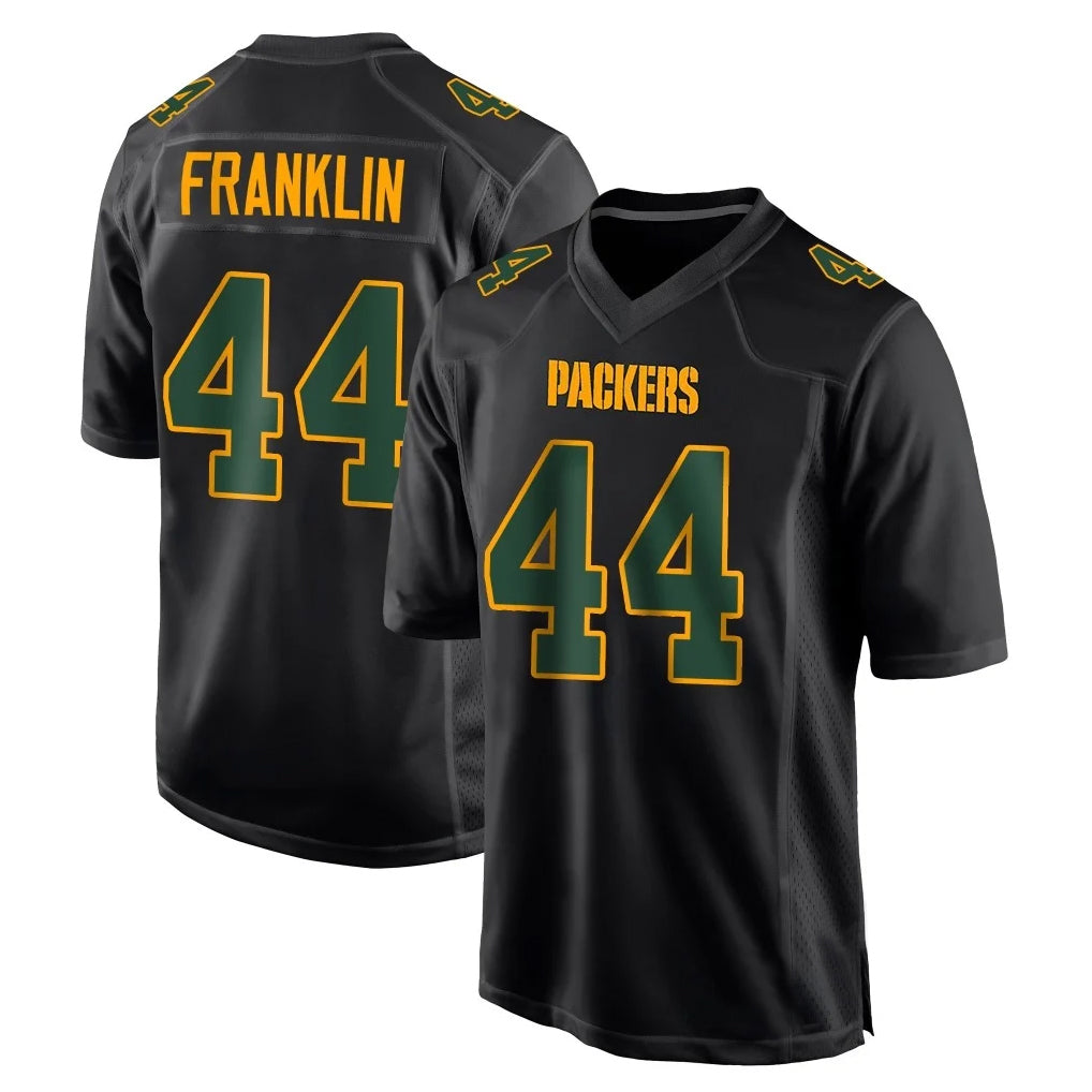 Punc GB.Packers #44 Zaire Franklin Player Black Fashion Home Game Stitched Jerseys
