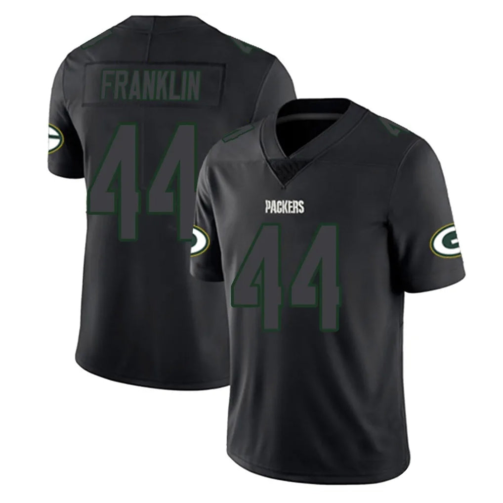 Punc GB.Packers #44 Zaire Franklin Player Black Impact Limited Home Game Stitched Jerseys