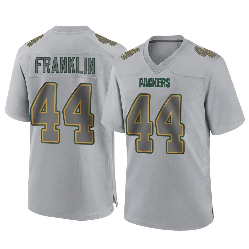 Punc GB.Packers #44 Zaire Franklin Player Gray Atmosphere Fashion Home Game Stitched Jerseys