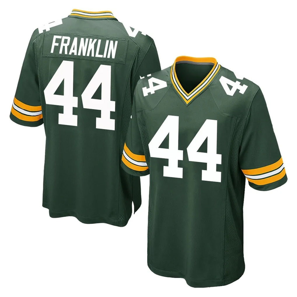 Punc GB.Packers #44 Zaire Franklin Player Green Home Game Stitched Jerseys