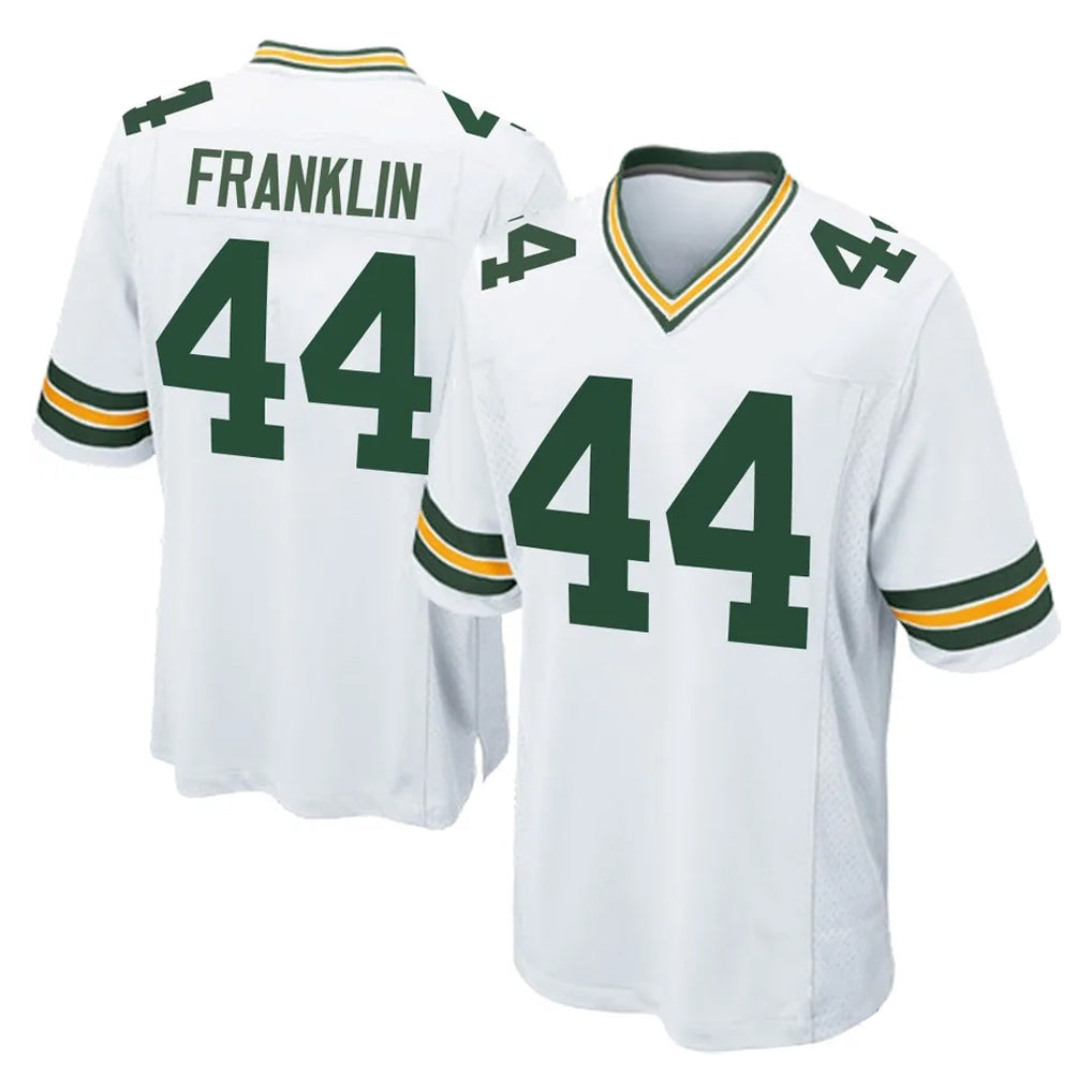 Punc GB.Packers #44 Zaire Franklin Player White Home Game Stitched Jerseys