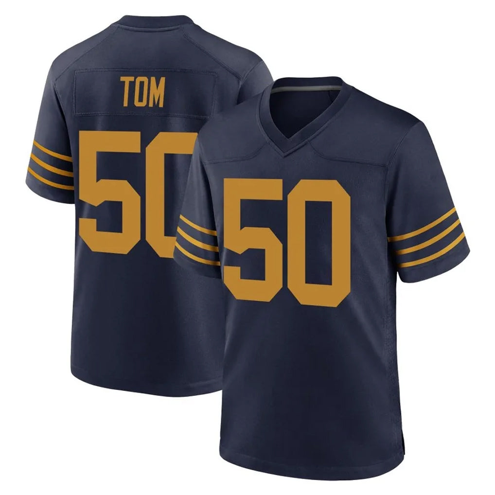 Punc GB.Packers #50 Zach Tom Player Navy The 1923 Classic Home Game Stitched Jerseys
