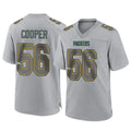 Punc GB.Packers #56 Edgerrin Cooper Player Gray Atmosphere Fashion Home Game Stitched Jerseys