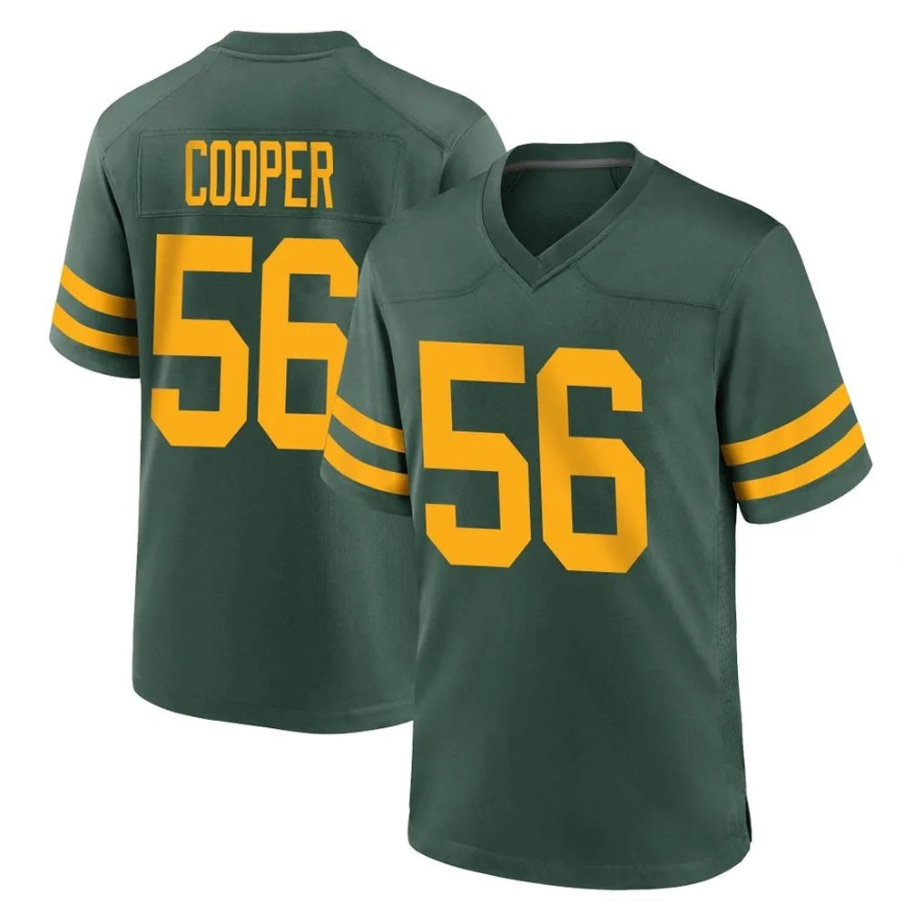 Punc GB.Packers #56 Edgerrin Cooper Player Green Alternate Home Game Stitched Jerseys