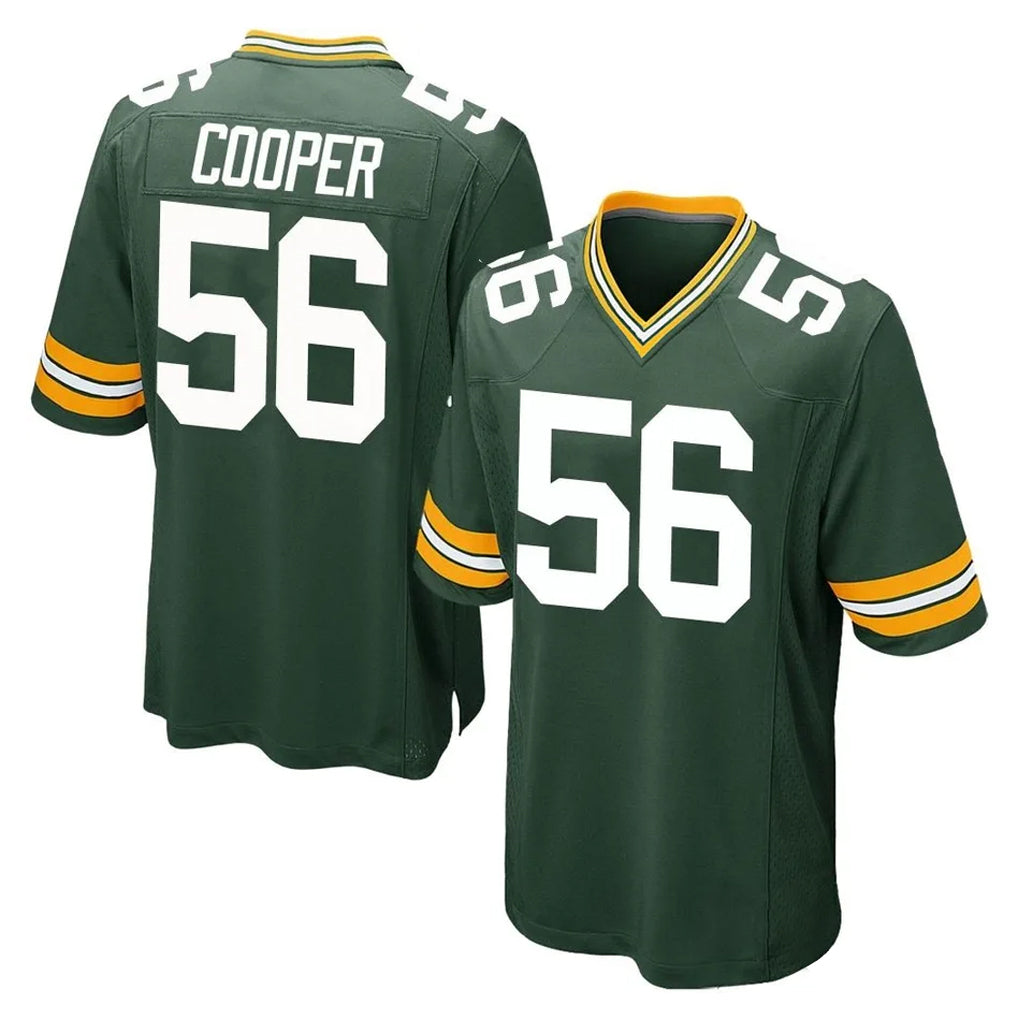 Punc GB.Packers #56 Edgerrin Cooper Player Green Home Game Stitched Jerseys