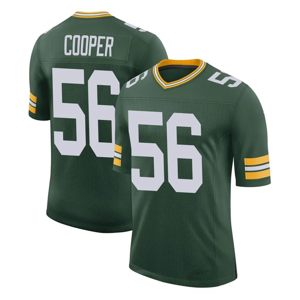 Punc GB.Packers #56 Edgerrin Cooper Player Green Limited Classic Home Game Stitched Jerseys