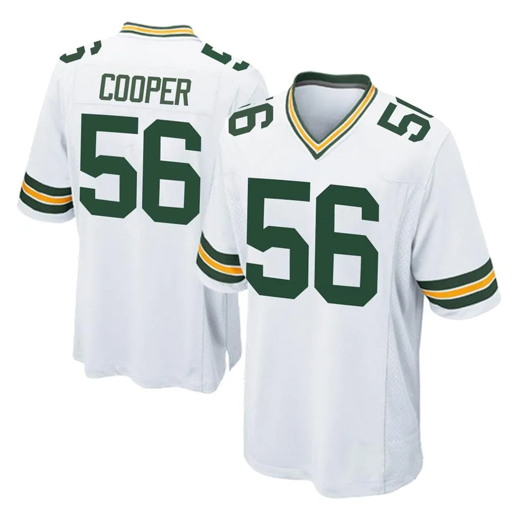Punc GB.Packers #56 Edgerrin Cooper Player White Home Game Stitched Jerseys