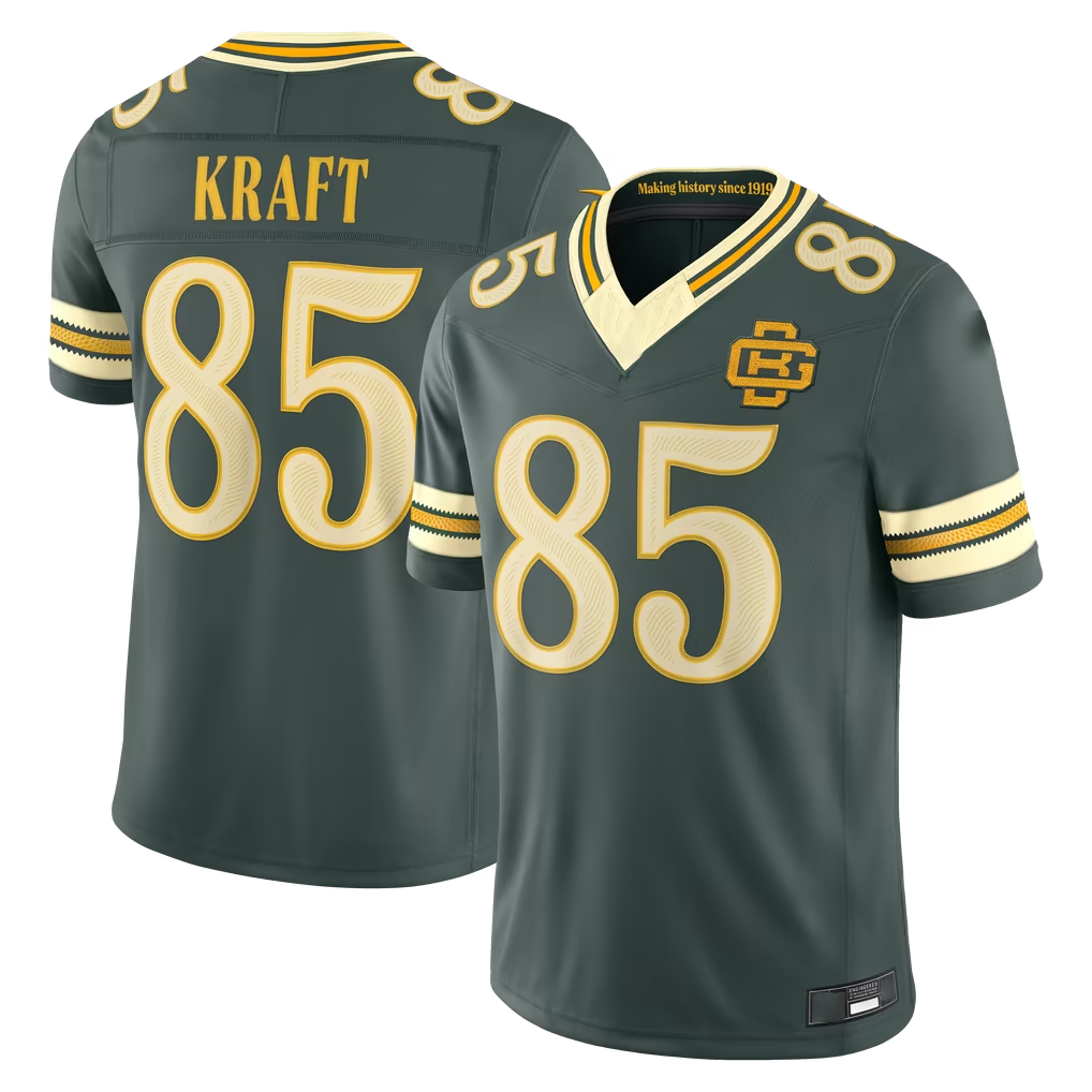 Punc GB.Packers #85 Tucker Kraft Green 2026 Rivalries Collection Limited Stitched Jerseys
