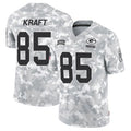 Punc GB.Packers #85 Tucker Kraft Player Arctic Camo Salute to Service Stitched Jerseys