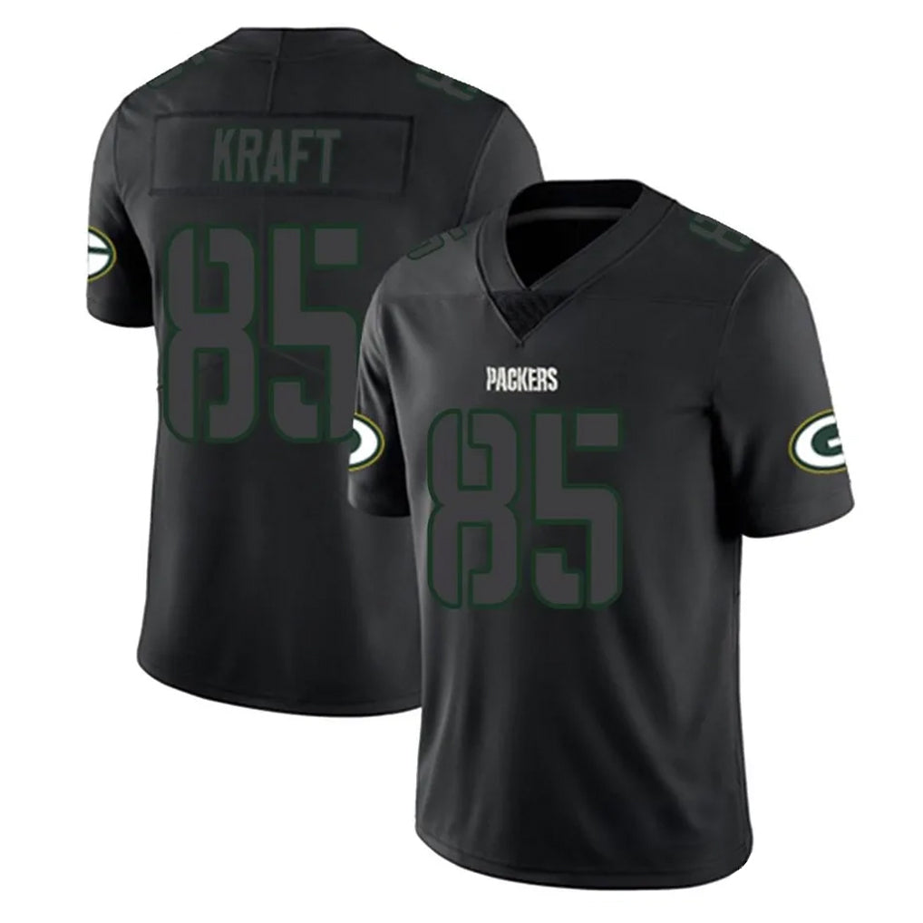 Punc GB.Packers #85 Tucker Kraft Player Black Impact Limited Home Game Stitched Jerseys