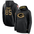 Punc GB.Packers #85 Tucker Kraft Player Black Salute To Service Hoodies Game Stitched Jerseys