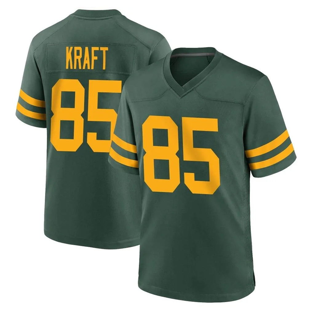 Punc GB.Packers #85 Tucker Kraft Player Green Alternate Home Game Stitched Jerseys