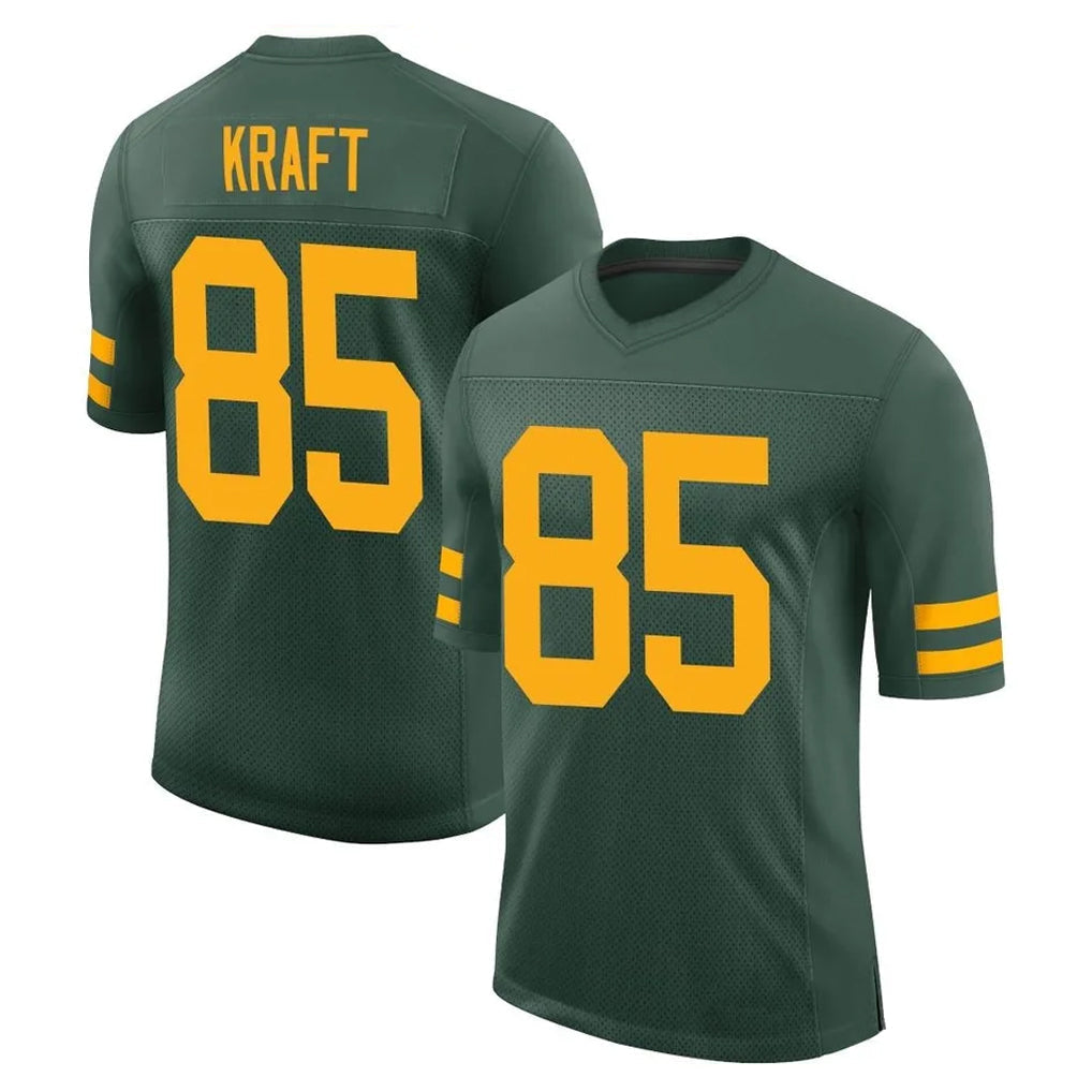 Punc GB.Packers #85 Tucker Kraft Player Green Alternate Vapor Home Game Stitched Jerseys