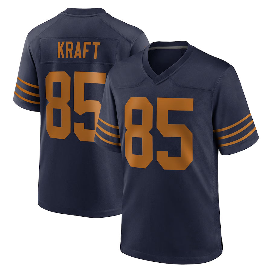 Punc GB.Packers #85 Tucker Kraft Player Navy The 1923 Classic Game Stitched Jersey
