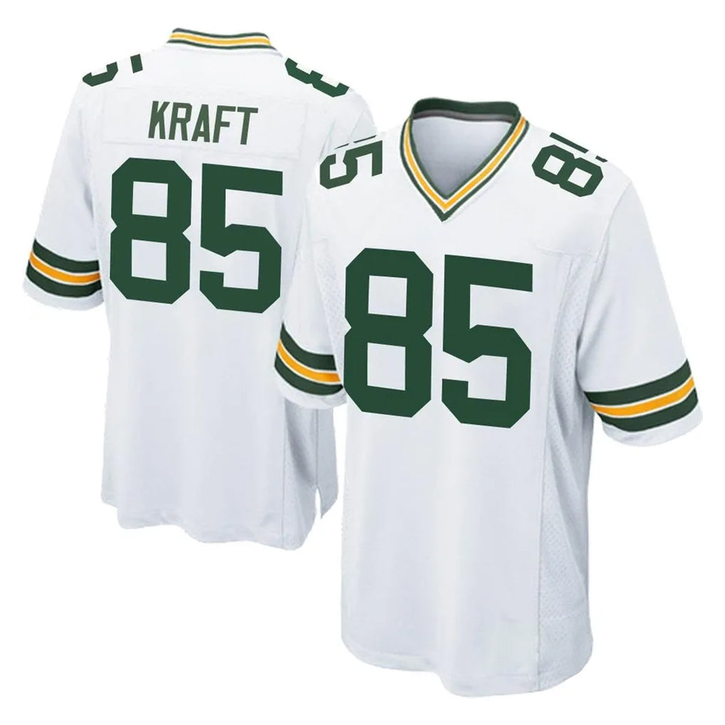 Punc GB.Packers #85 Tucker Kraft Player White Home Game Stitched Jerseys