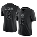Punc GB.Packers #8 Josh Jacobs Player Black RFLCTV Limited Stitched Jerseys