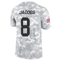 Punc GB.Packers #8 Josh Jacobs Player Limited Arctic Camo Salute to Service Stitched Jerseys