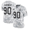Punc GB.Packers #90 Lukas Van Ness Player Arctic Camo Salute To Service Limited Stitched Jerseys
