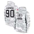 Punc GB.Packers #90 Lukas Van Ness Player Arctic Camo Salute to Service Hoodies Limited Game Stitched Jerseys