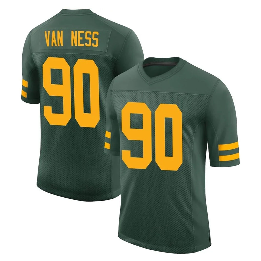 Punc GB.Packers #90 Lukas Van Ness Player Green Alternate Vapor Home Game Stitched Jerseys