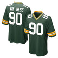 Punc GB.Packers #90 Lukas Van Ness Player Green Home Game Stitched Jerseys