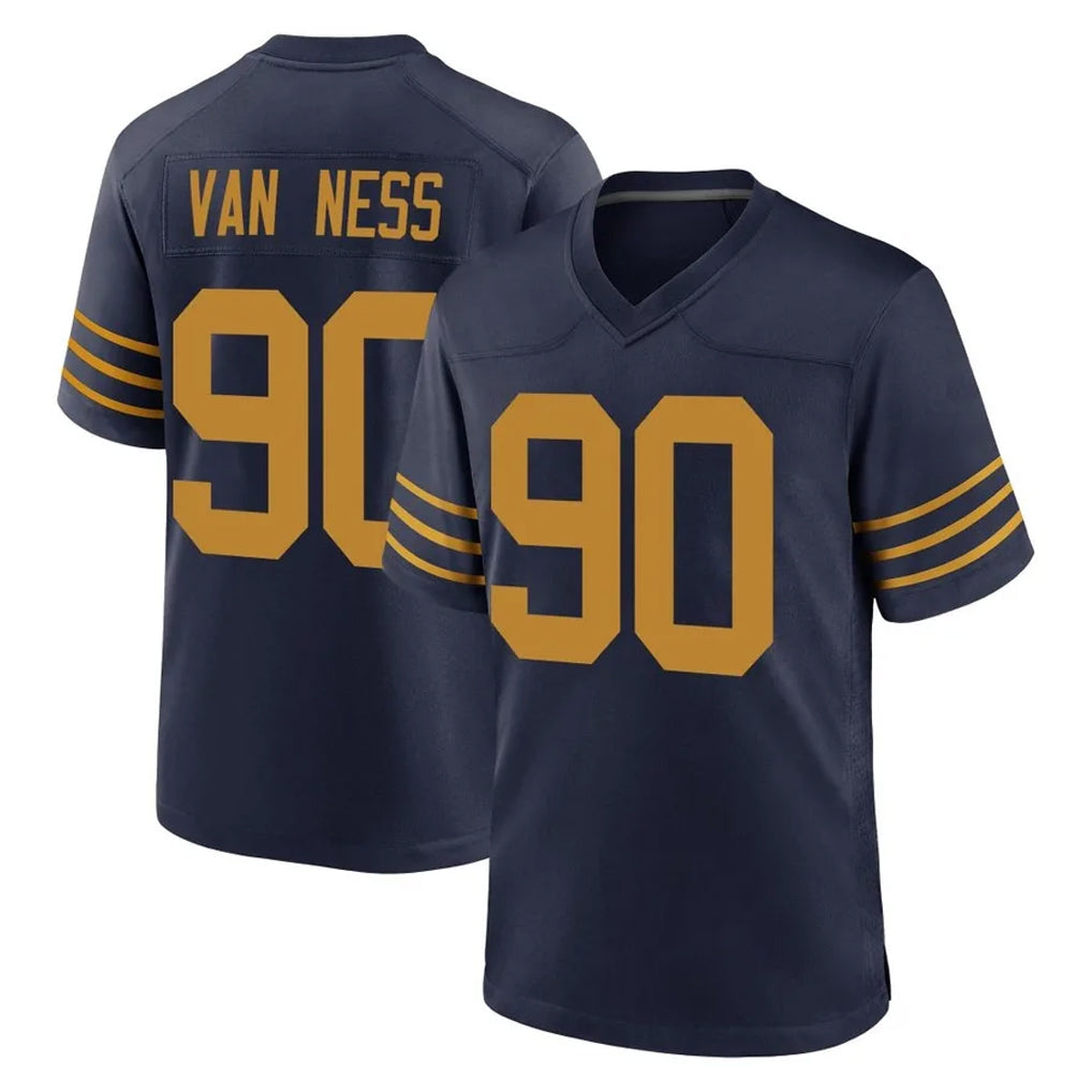 Punc GB.Packers #90 Lukas Van Ness Player Navy The 1923 Classic Home Game Stitched Jerseys
