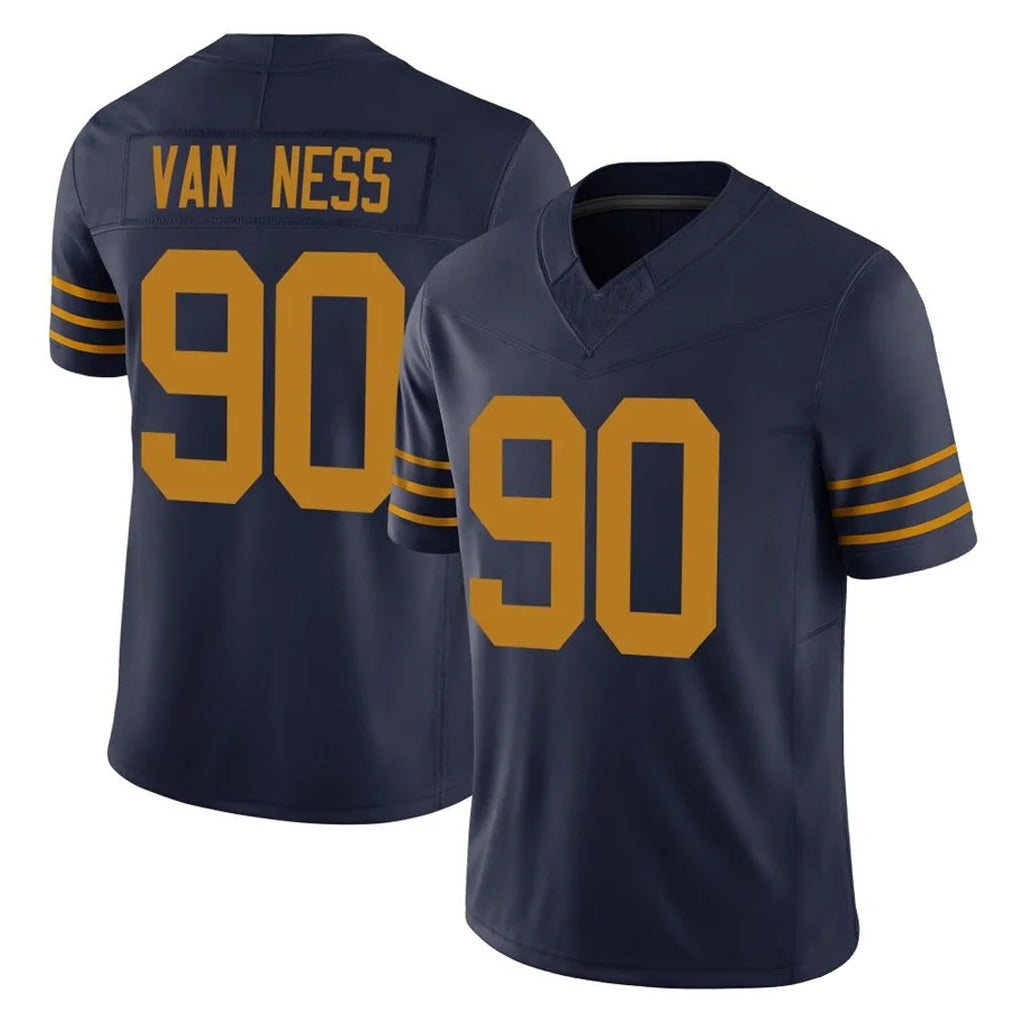Punc GB.Packers #90 Lukas Van Ness Player Navy The 1923 Classic Vapor F.U.S.E. Home Game Stitched Jerseys