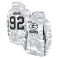 Punc GB.Packers #92 Reggie White Player Camo Salute To Service Hoodies Game Stitched Jerseys