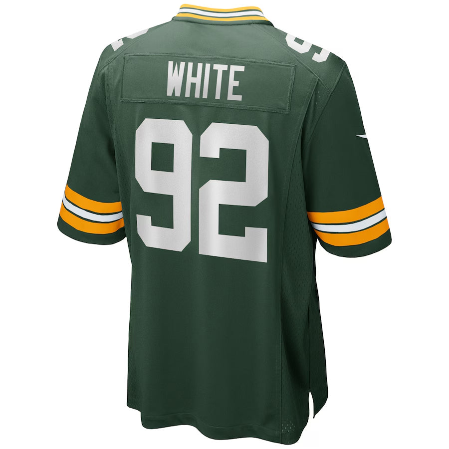 Punc GB.Packers #92 Reggie White Player Green Home Game Stitched Jerseys