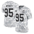Punc GB.Packers #95 Devonte Wyatt Player Arctic Camo Salute To Service Limited Stitched Jerseys