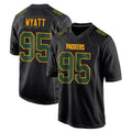 Punc GB.Packers #95 Devonte Wyatt Player Black Fashion Home Game Stitched Jerseys