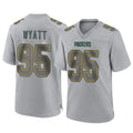 Punc GB.Packers #95 Devonte Wyatt Player Gray Atmosphere Fashion Home Game Stitched Jerseys